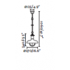 PISTON Lámpara aplique gris