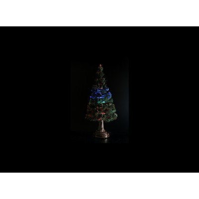 ÁRBOL LED FIBRA ÓPTICA CON EFECTOS, ROJO-AZUL 60 cm de altura