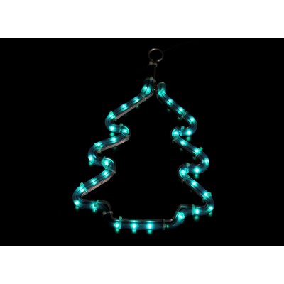 FIGURA TUBO FLEXILIGHT COLOR, ÁRBOL DE NAVIDAD VERDE 26 x 34 cm