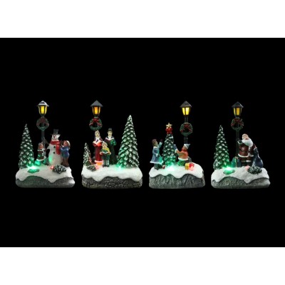 EXPOSITOR FIGURAS DE NAVIDAD LEDS - 2700K ( LUZ CÁLIDA) 12 PIEZAS