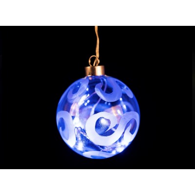 BOLA DE CRISTAL DE 8 LEDS  AZUL