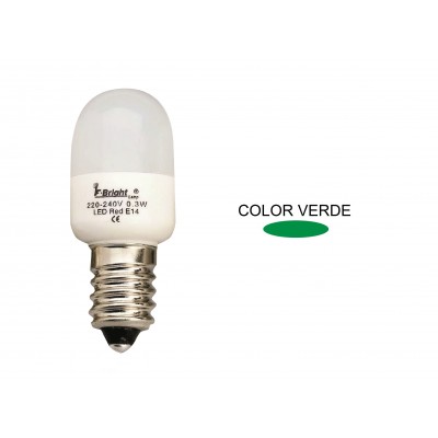 LÁMPARA PEBETERA MINI LED COLORES , VERDE