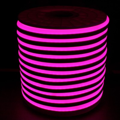 Tiras Neón flex silicona 12*6mm Rosa (por metro)