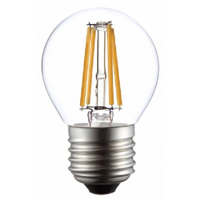 Bombilla esférica LED filamento alta calidad de cristal 4W
