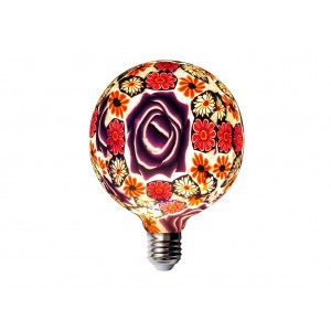 LAMPARA DECORATIVA LED SILICONA ROSA PURPURA E27 4W 230V 3000K