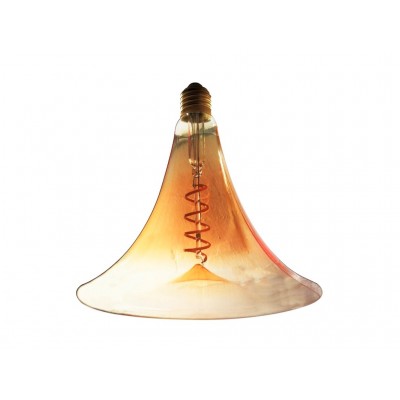 LAMPARA DECORATIVA LED VINTAGE GOLD MAXI FILAMENTO ESPIRAL E27 4W 2000K