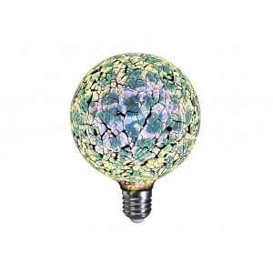 LAMPARA DECORATIVA FILAMENTO LED GLOBO TIFFANY E27 4W 360º 230V AZUL