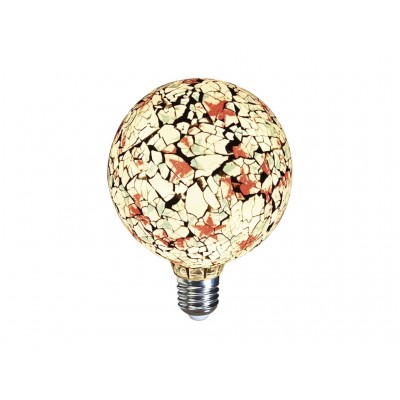 LAMPARA DECORATIVA FILAMENTO LED GLOBO TIFFANY E27 4W 360º 230V BLANCA