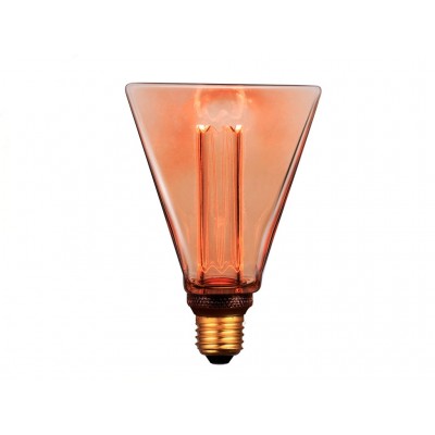 LAMPARA LED DECO DIAMANTE E27 4W AMBAR 1800K