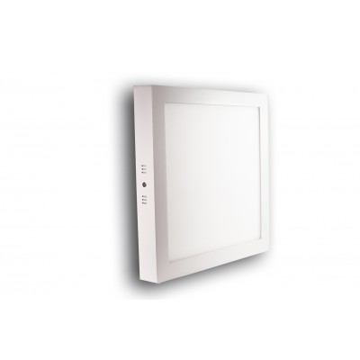 Downlight superficie cuadrado 18 W blanco neutro