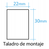 Interruptor doble tecla negra 16 Amp 250V